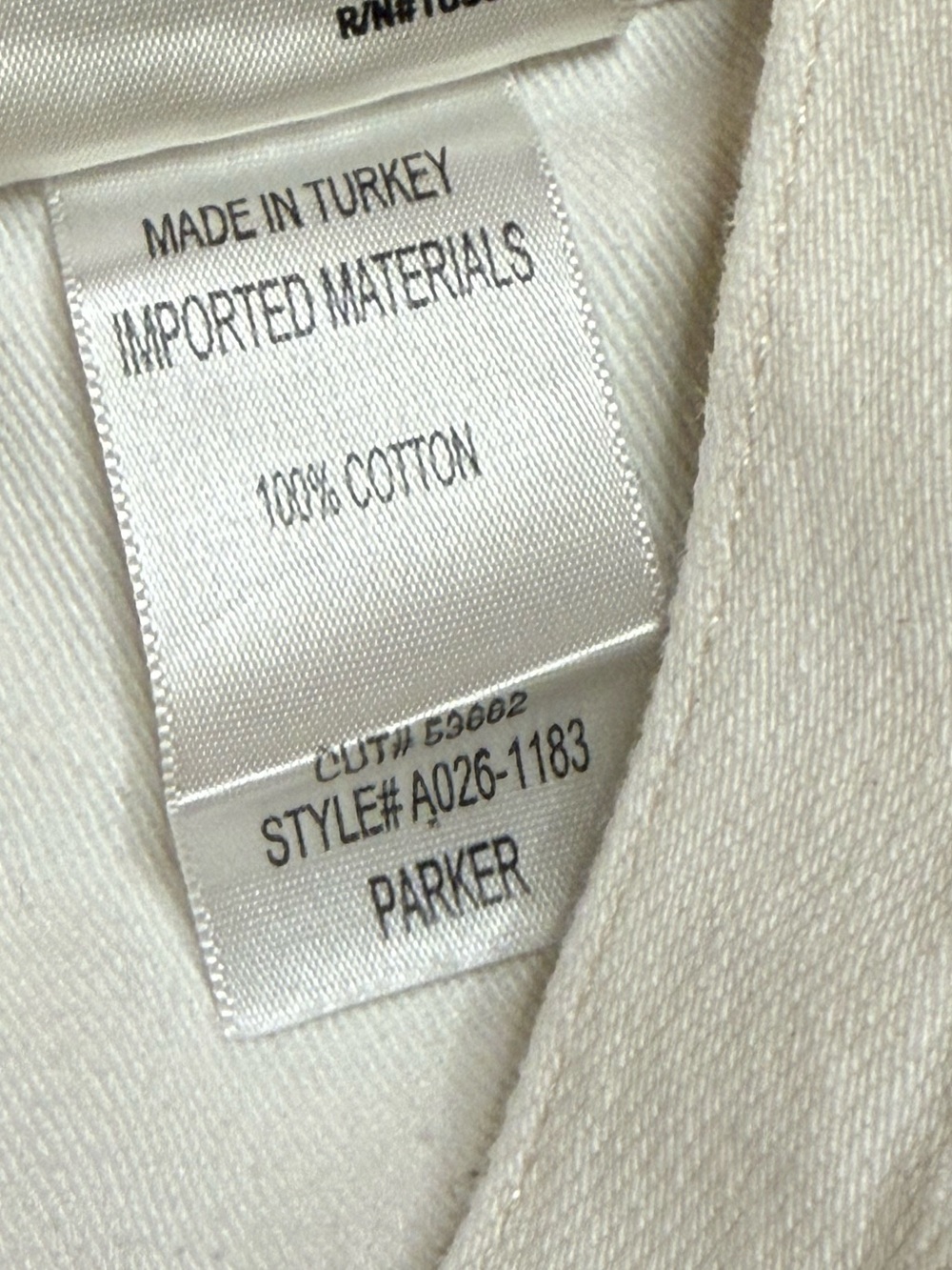 Agolde Parker White Frayed Hem Denim Shorts - Picture 5 of 5